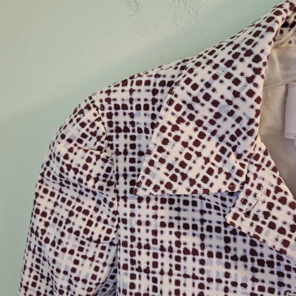 Prada Milano Designer Geometric Printed Blazer Style Button-Up Jacket Size 38IT - Picture 7 of 16